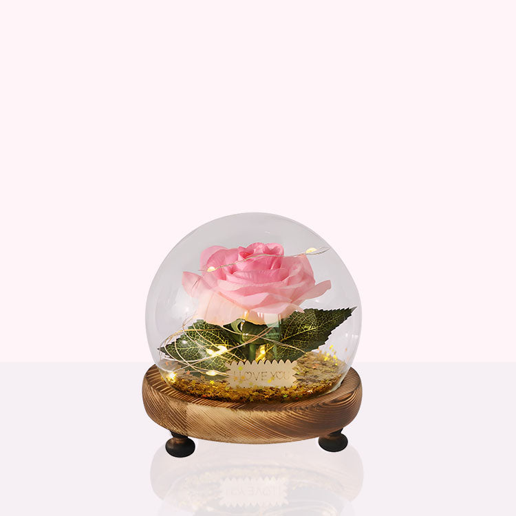 Rode roos eeuwigheid - Roze