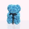 Rozen beer blauw - Knuffelbeer