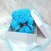 Rozen beer blauw - Knuffelbeer