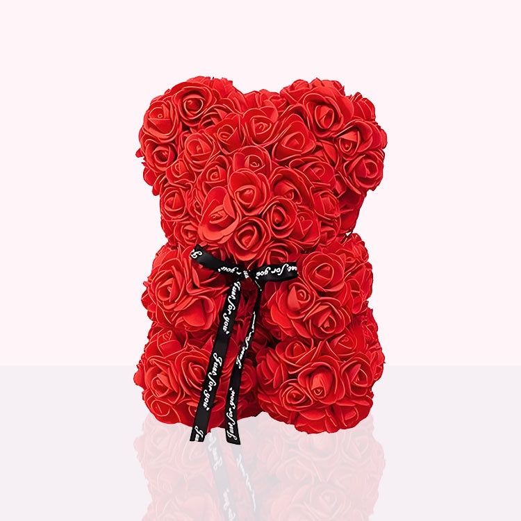 Valentijnscadeau rozen beer - Romeo
